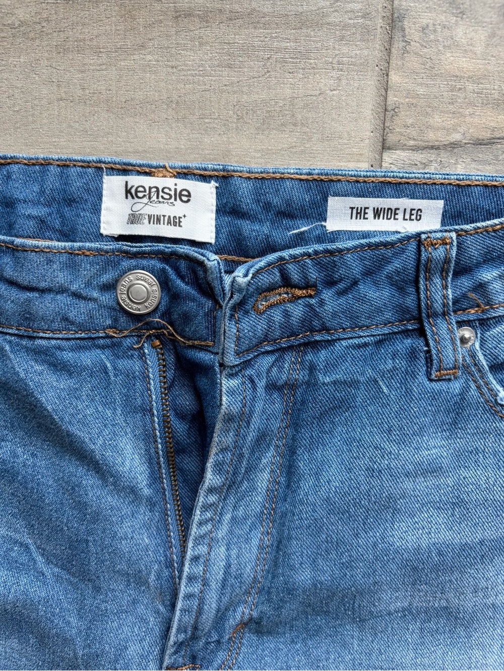 Kensie Light Blue Wide Leg Jeans - Picture 2 of 4